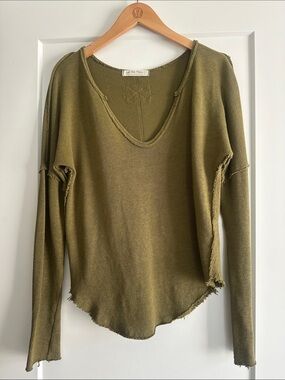 Free People We The Free Come & Get It V-Neck Thermal Top